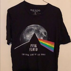 Black with Pink Floyd graphic